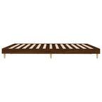 Bettgestell ohne Matratze Braun Eichen-Optik 200x200 cm