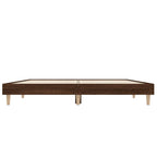 Bettgestell ohne Matratze Braun Eiche 120x190 cm Holzwerkstoff