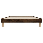 Bettgestell ohne Matratze Räuchereiche 90x190 cm Holzwerkstoff