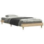 Bettgestell ohne Matratze Sonoma-Eiche 75x190 cm Holzwerkstoff