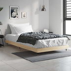 Bettgestell ohne Matratze Sonoma-Eiche 100x200 cm Holzwerkstoff