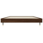Bettgestell ohne Matratze Braun Eiche 100x200 cm Holzwerkstoff