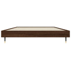 Bettgestell ohne Matratze Braun Eiche 90x200 cm Holzwerkstoff
