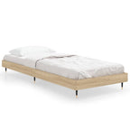 Bettgestell ohne Matratze Sonoma-Eiche 75x190 cm Holzwerkstoff