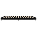 Bettgestell Schwarz 200x200 cm Holzwerkstoff