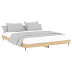 Bettgestell ohne Matratze Sonoma-Eiche 180x200 cm Holzwerkstoff