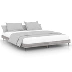 Bettgestell ohne Matratze Grau Sonoma 180x200 cm Holzwerkstoff