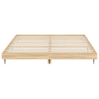 Bettgestell ohne Matratze Sonoma-Eiche 120x200 cm Holzwerkstoff