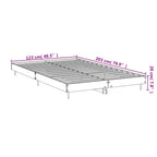 Bettgestell ohne Matratze Sonoma-Eiche 120x200 cm Holzwerkstoff
