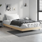 Bettgestell ohne Matratze Sonoma-Eiche 100x200 cm Holzwerkstoff