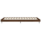 Bettgestell ohne Matratze Braun Eiche 90x200 cm Holzwerkstoff