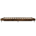 Bettgestell Räuchereiche 135x190 cm Holzwerkstoff