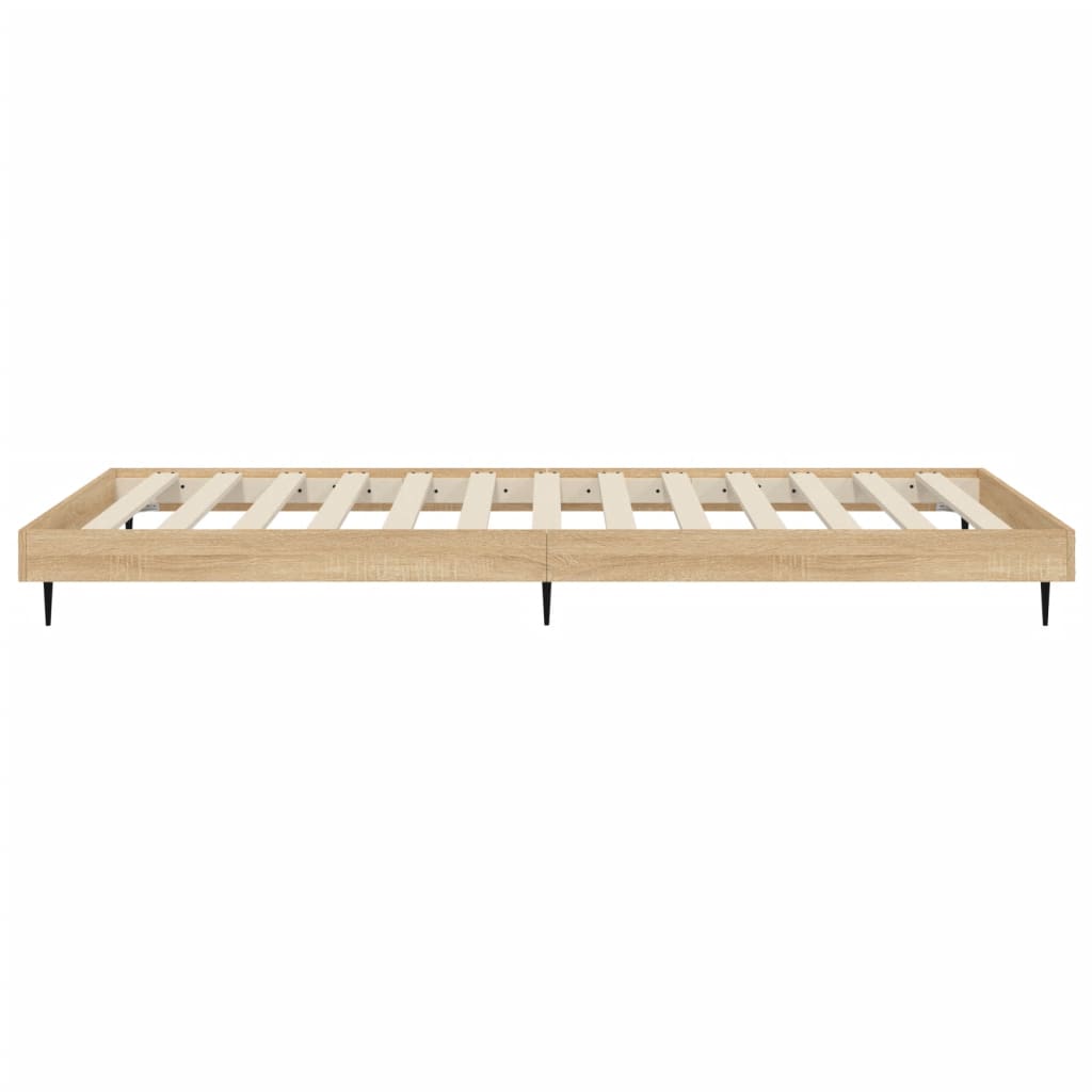 Bettgestell ohne Matratze Sonoma-Eiche 90x190 cm Holzwerkstoff