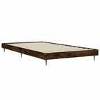 Bettgestell ohne Matratze Räuchereiche 90x190 cm Holzwerkstoff