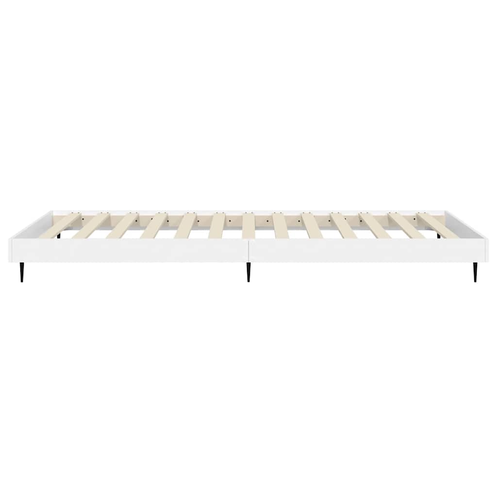 Bettgestell Weiß 75x190 cm Holzwerkstoff