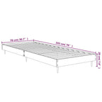 Bettgestell ohne Matratze Sonoma-Eiche 75x190 cm Holzwerkstoff