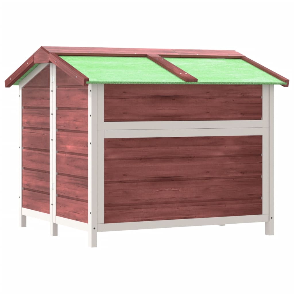 Hundehütte Mokka 96x87x80,5 cm Massivholz Kiefer