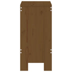 Barhocker 2 Stk. Honigbraun 40x36x75 cm Massivholz Kiefer