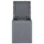 Gartenbox Grau PP Rattan 90 L