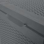Gartenbox Grau PP Rattan 90 L