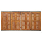 7-tlg. Garten-Essgruppe mit Kissen Grau Poly Rattan