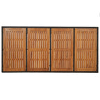 7-tlg. Garten-Essgruppe mit Kissen Schwarz Poly Rattan