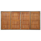 7-tlg. Garten-Essgruppe mit Kissen Grau Poly Rattan