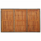 7-tlg. Garten-Essgruppe mit Kissen Grau Poly Rattan