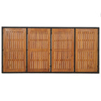 7-tlg. Garten-Essgruppe mit Kissen Schwarz Poly Rattan