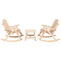 3-tlg. Garten-Lounge-Set Massivholz Fichte