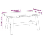 3-tlg. Garten-Lounge-Set Massivholz Fichte