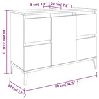 3-tlg. Badmöbel-Set Weiß Holzwerkstoff