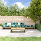 4-tlg. Garten-Lounge-Set mit Kissen Kiefernholz Imprägniert