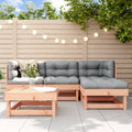 5-tlg. Garten-Lounge-Set Massivholz Douglasie