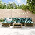 7-tlg. Garten-Lounge-Set Kiefernholz Imprägniert