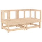 11-tlg. Garten-Lounge-Set Massivholz Kiefer