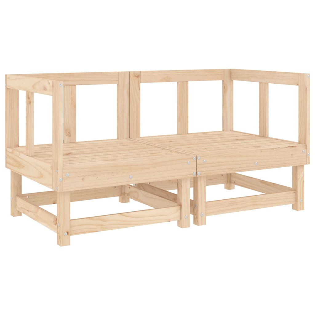 11-tlg. Garten-Lounge-Set Massivholz Kiefer
