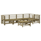 6-tlg. Garten-Lounge-Set Imprägniertes Kiefernholz