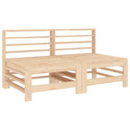 4-tlg. Garten-Lounge-Set Massivholz Kiefer