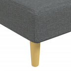 Chaiselongue Dunkelgrau Stoff