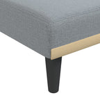 Chaiselongue Hellgrau Stoff