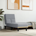 Chaiselongue Hellgrau Stoff