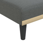 Chaiselongue Dunkelgrau Stoff