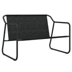 4-tlg. Garten-Lounge-Set mit Kissen Anthrazit Stahl