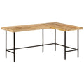 Schreibtisch 165x110x77 cm Massivholz Mango und Eisen