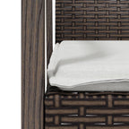 9-tlg. Garten-Essgruppe mit Kissen Poly Rattan und Stahl