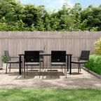 7-tlg. Garten-Essgruppe mit Kissen Poly Rattan und Stahl