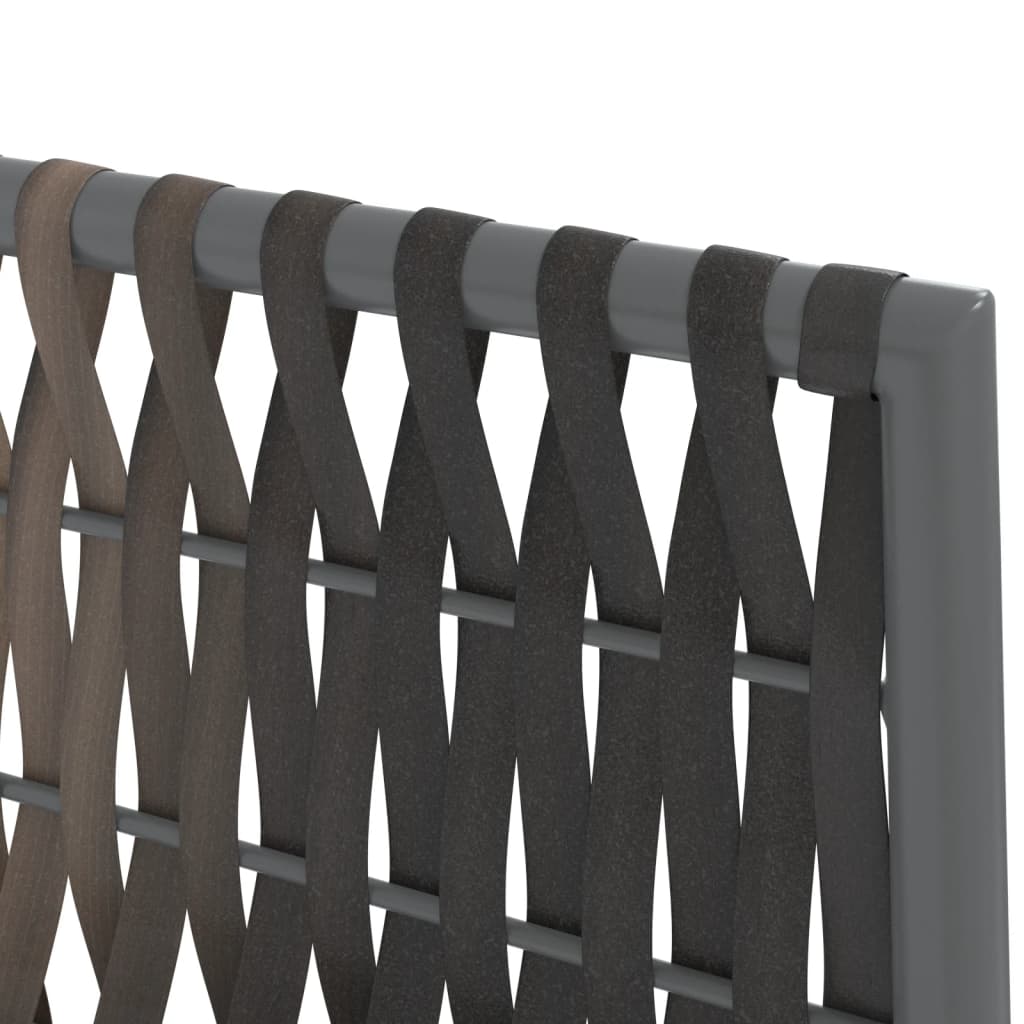 3-tlg. Garten-Essgruppe mit Kissen Poly Rattan und Stahl
