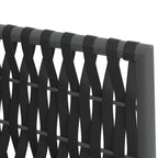 5-tlg. Garten-Essgruppe mit Kissen Poly Rattan und Stahl
