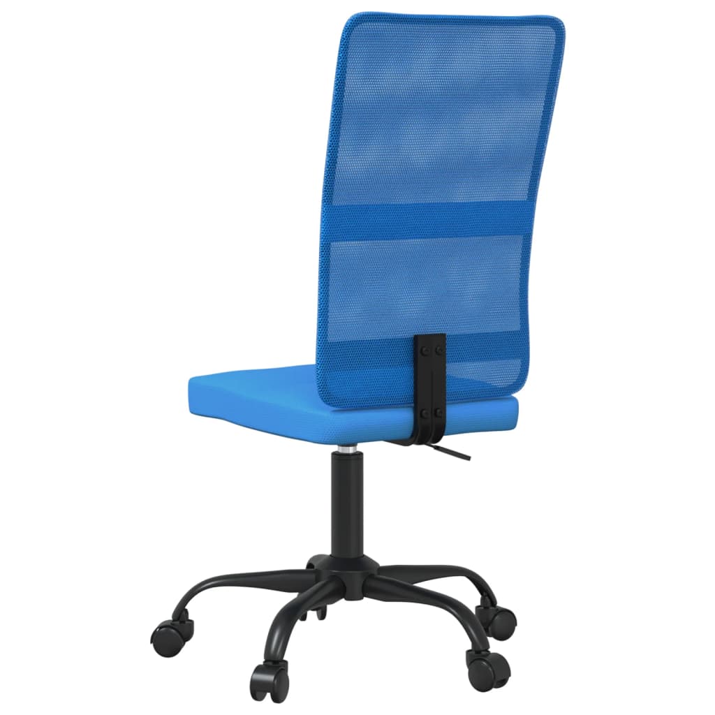 Bürostuhl Höhenverstellbar Blau Netzstoff